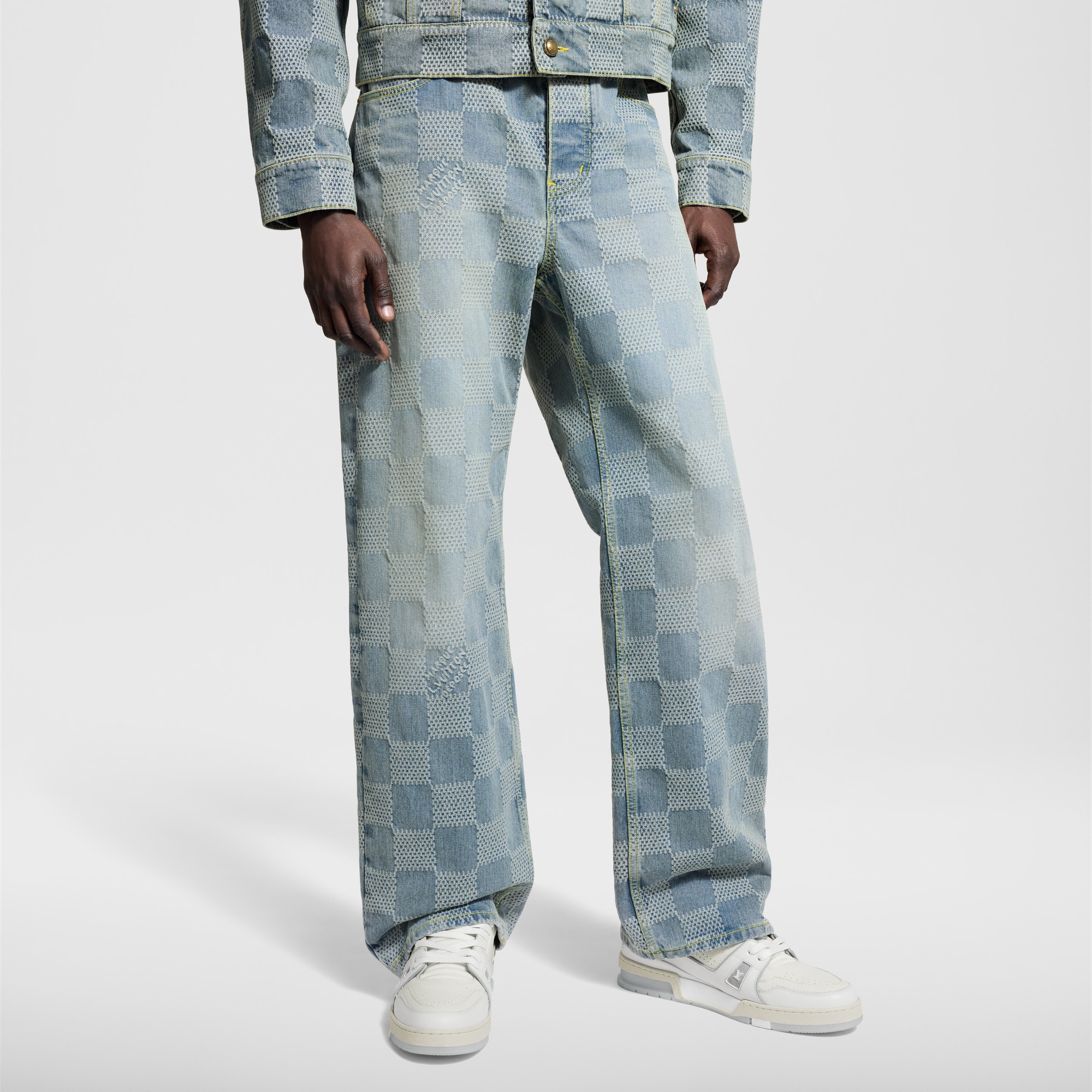 Damier Denim Skate Pants - Ready-to-Wear | LOUIS VUITTON